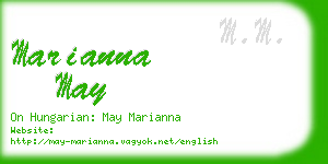 marianna may business card